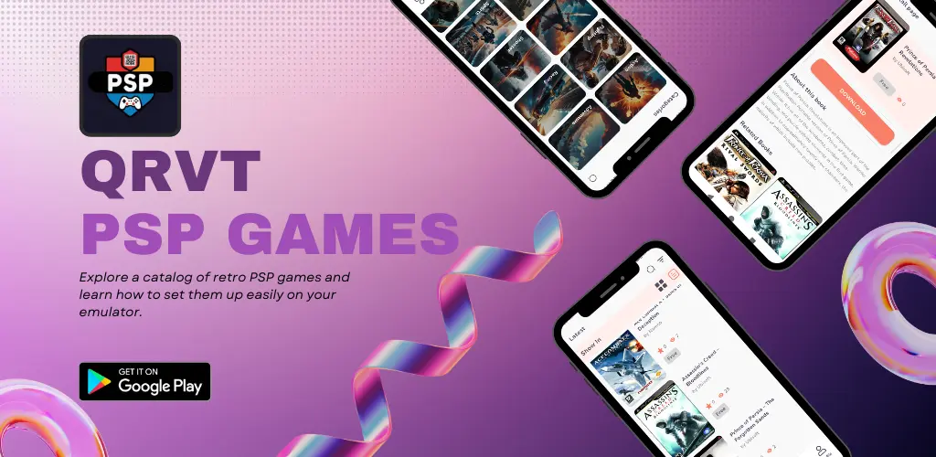 QRVT Games PSP Downloader Banner